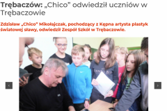 2019_Trębaczów_ „Chico” odwiedził uczniów w Trębaczowie - Tygodnik Kępińsk_ - www.tygodnikkepinski.pl